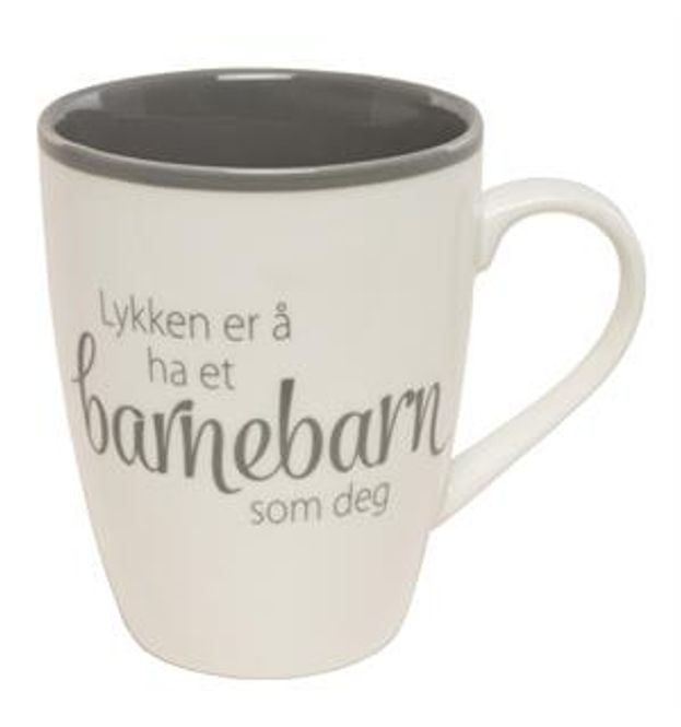Hovedbilde Krus lykken...Barnebarn hvit ...