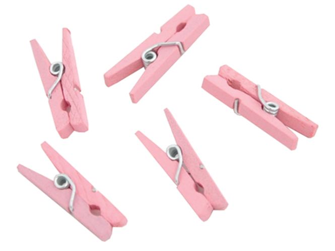 Hovedbilde Miniklyper lys rosa 50 pk