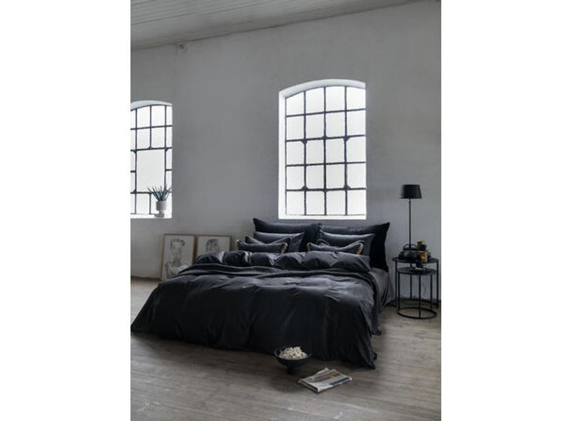 Borås sengesett 140x200/50x70 sort