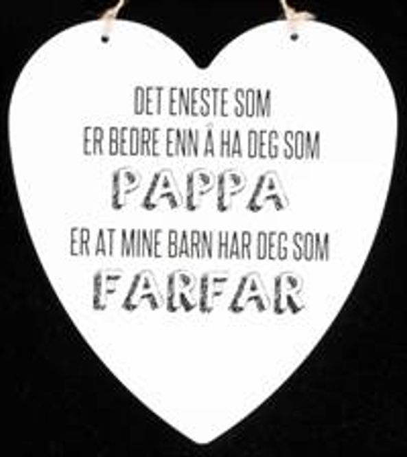 Hovedbilde Metallskilt PAPPA/FARFAR