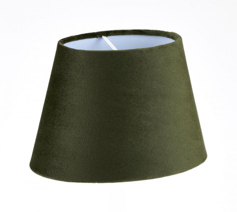 Lampeskjerm Savoy Oval Oliven 23 cm