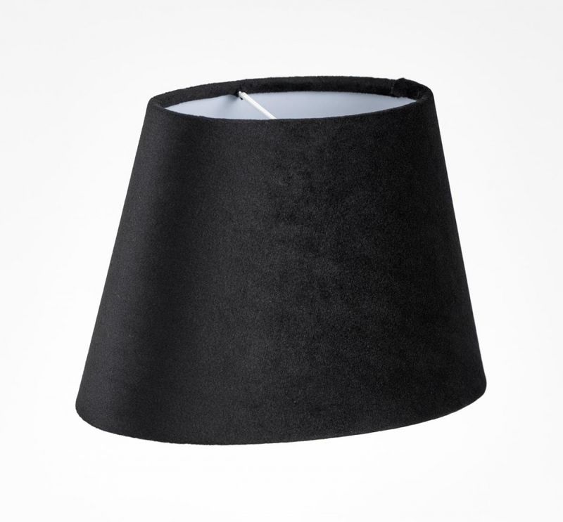 Lampeskjerm Savoy Oval Sort 23 cm