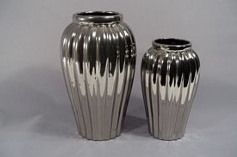 Vase i blank porselen 26,5 cm