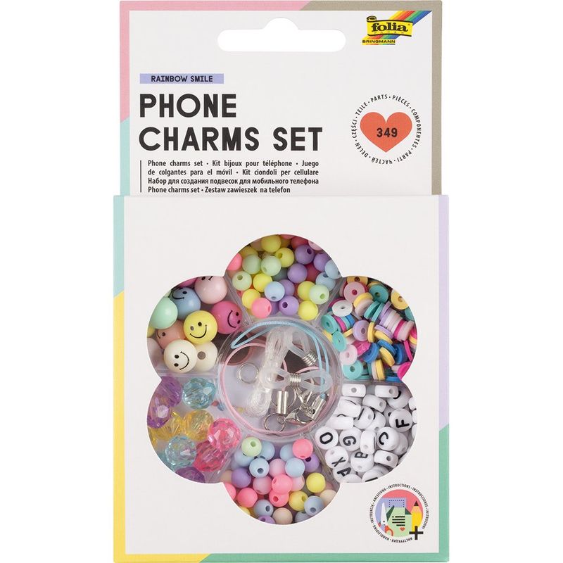 Folia Perlesett Mobil charm  Rainbow Smile