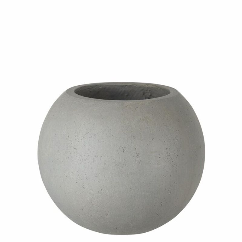 Rustik cement lettvekt bolle krukke D35 H28 cm