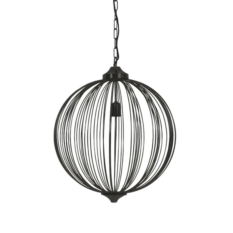 Taklampe  Ø50x60 cm MALA matt black metall