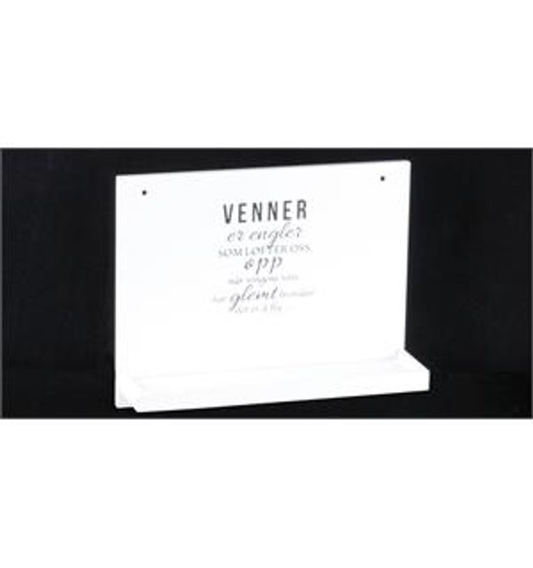 Vegghylle: Venner er engler...
