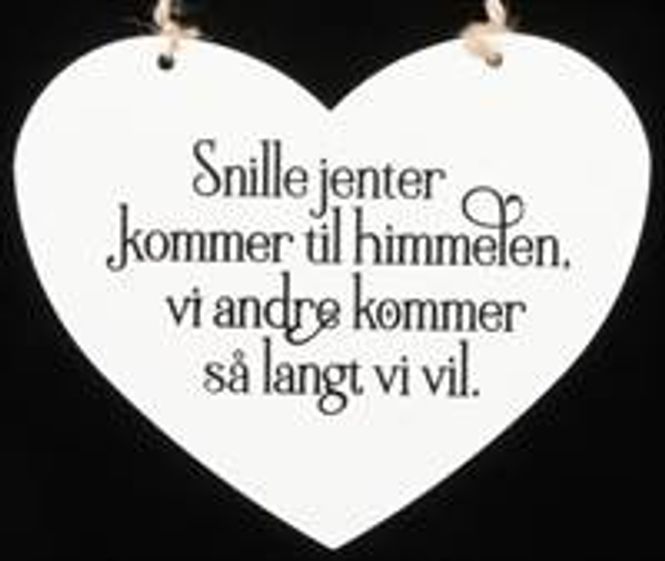 Hovedbilde Metallskilt Snille jenter..