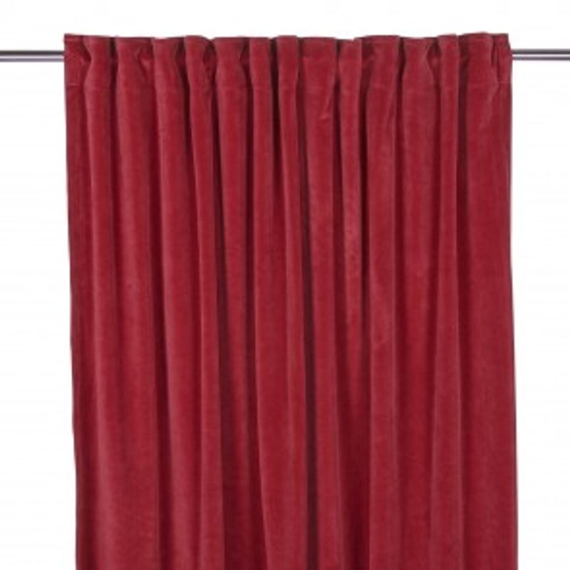 Fløyelsgardiner Velvet Rød 2pk 140x240