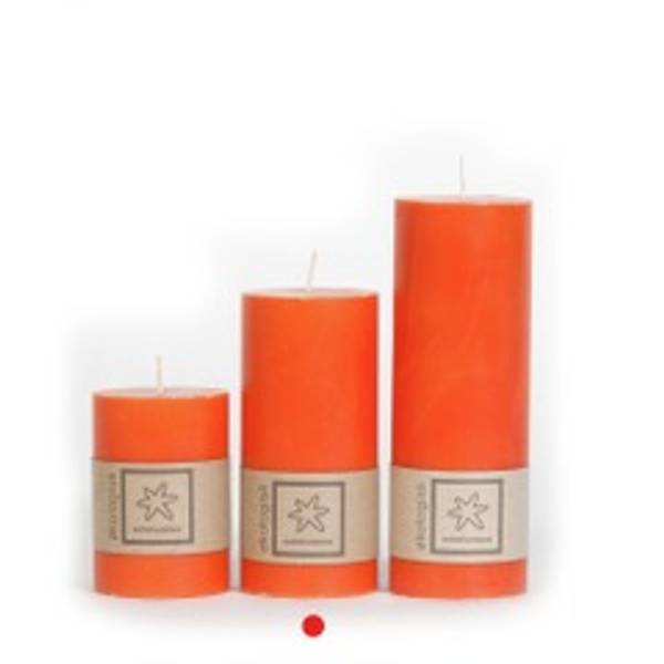 Kubbelys Orange 100 % stearin 7x15 cm