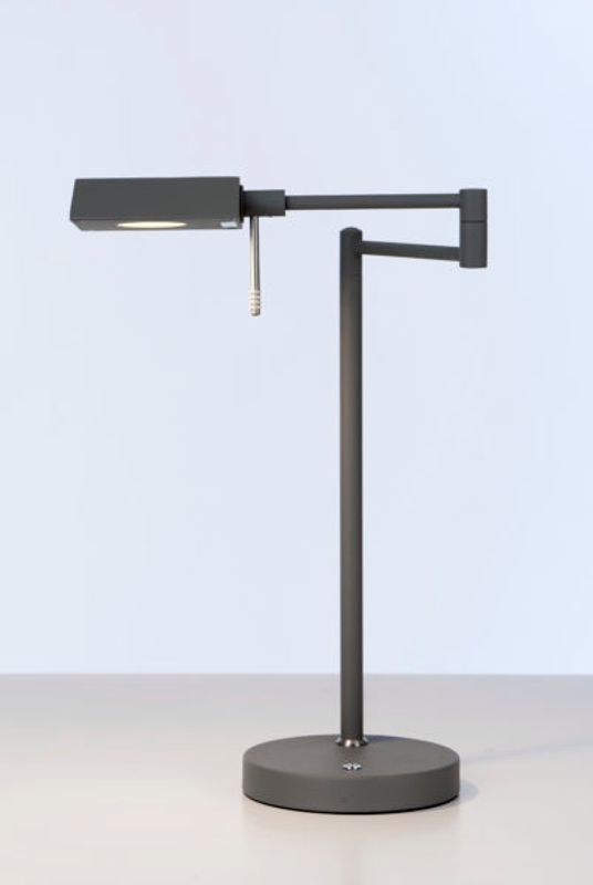 Bordlampe/leselampe m/dimmer Grå 42x45 cm