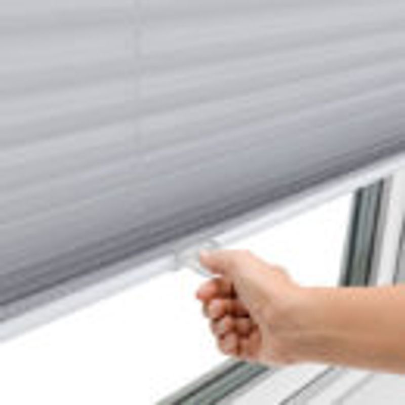 Rullgardin Plissegardin Hvit 100x160 cm. Lysdempende