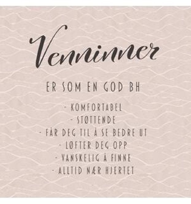 Hovedbilde Serviett BH venninne ...