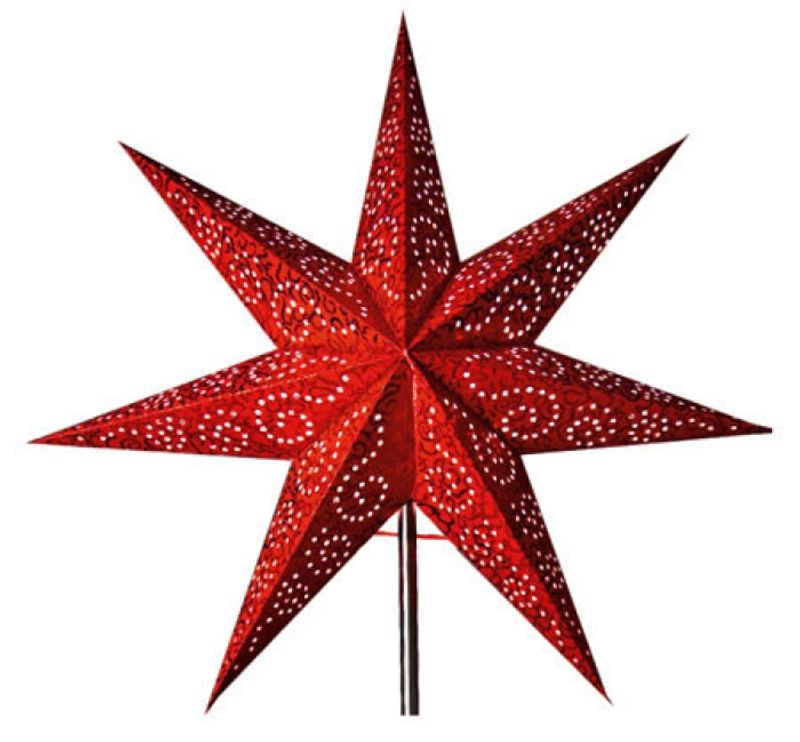 Adventstjerne Antiqui rød 48 cm 
