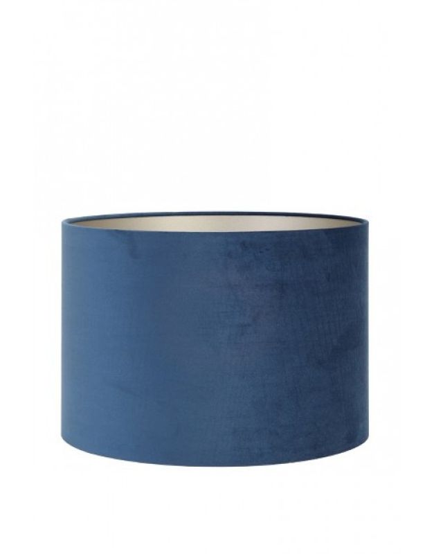 Lampeskjerm velours petrol blue 