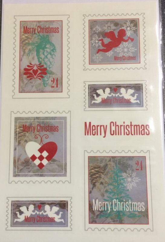 Lysdekor med frimerke motiv