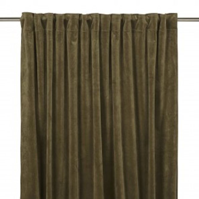 Hovedbilde Fløyelsgardin Velvet Oliven ...