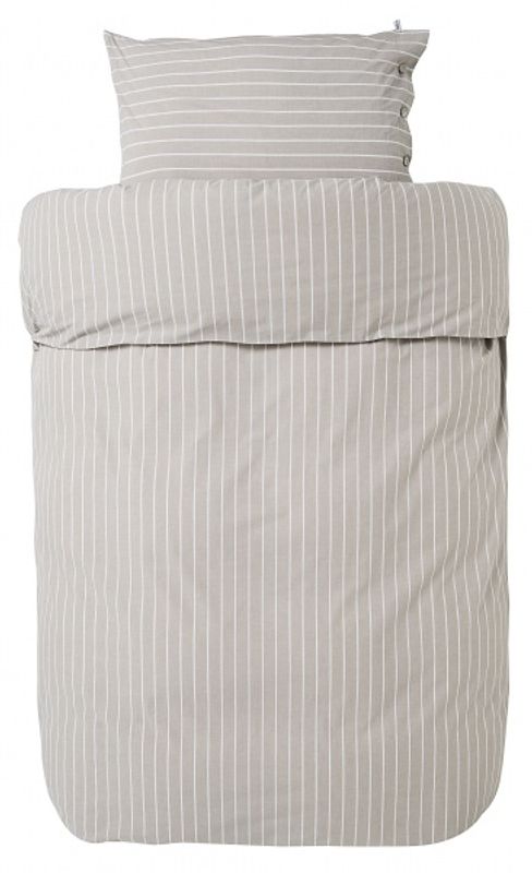 Lyngør beige dobbelt sengesett 200x220cm