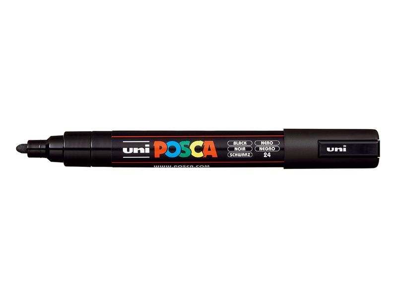 Uni POSCA PC-5M  Medium 1,8-2,5mm  24 Black