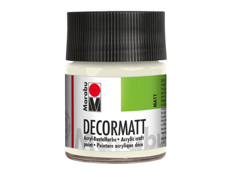 Marabu Decormatt 50ml  070 Hvit