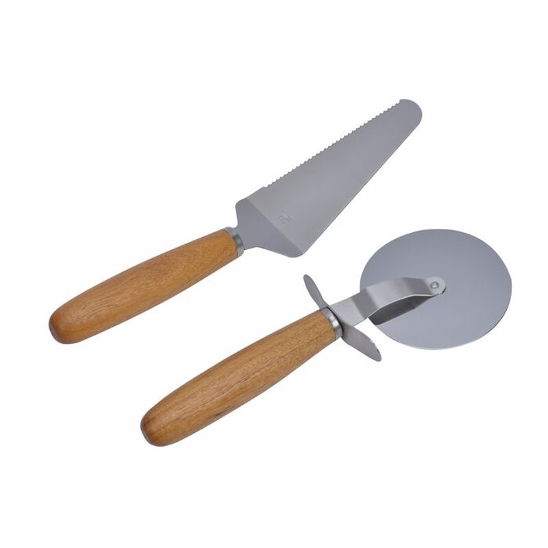  Pizzabestikk Natur 20,5x31x3cm Rustfritt stål, tre