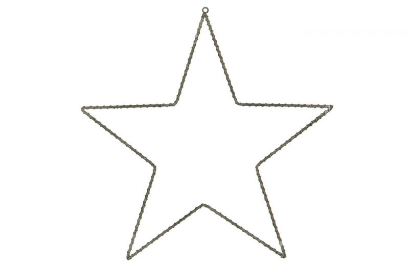 Stjerne i metall 38 cm