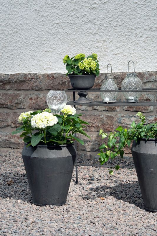 Blomsterpotte metall 40x40x42,5 cm
