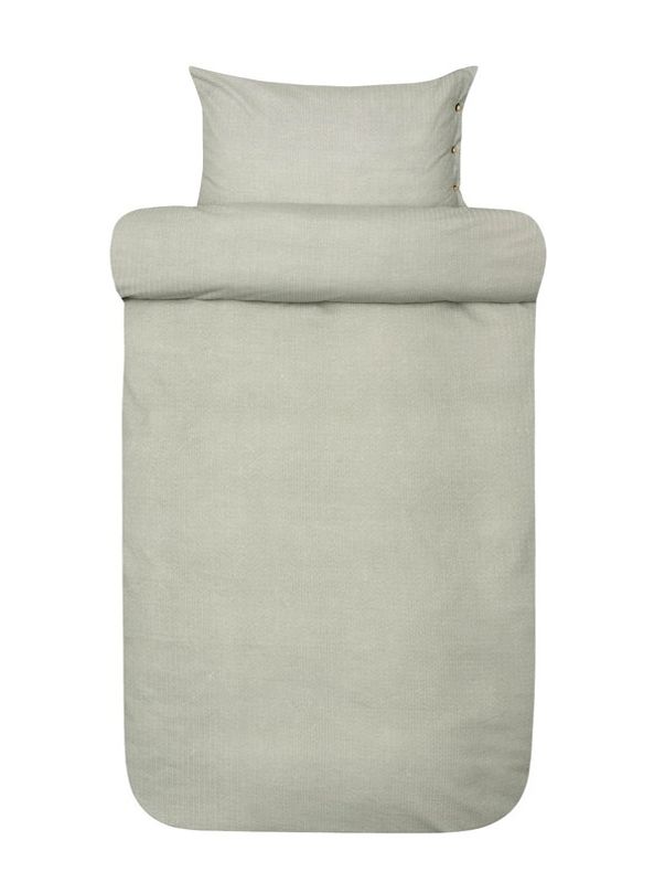 Flanell Balder sengesett Dempet grønn 140x200/50x70 cm