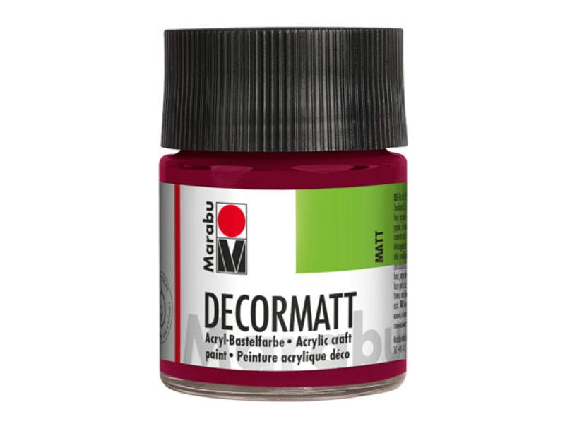 Marabu Decormatt 50ml  034 Bordeaux rød