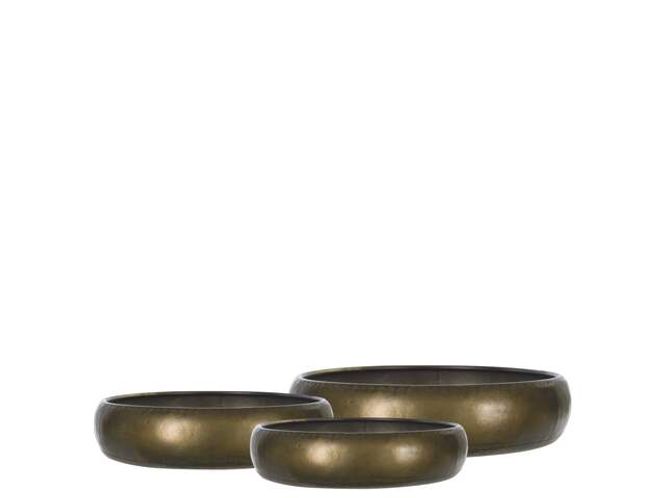 Hovedbilde Plantefat metall bronse 26x8 ...