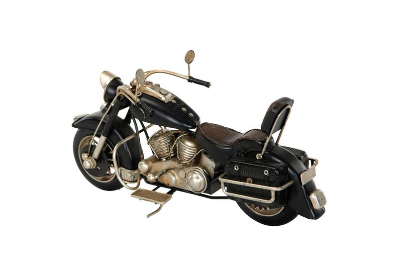 Motorsykkel sort metall28x11x14 cm