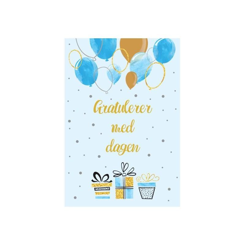 Kort Gratulerer Gratulerer dobbel