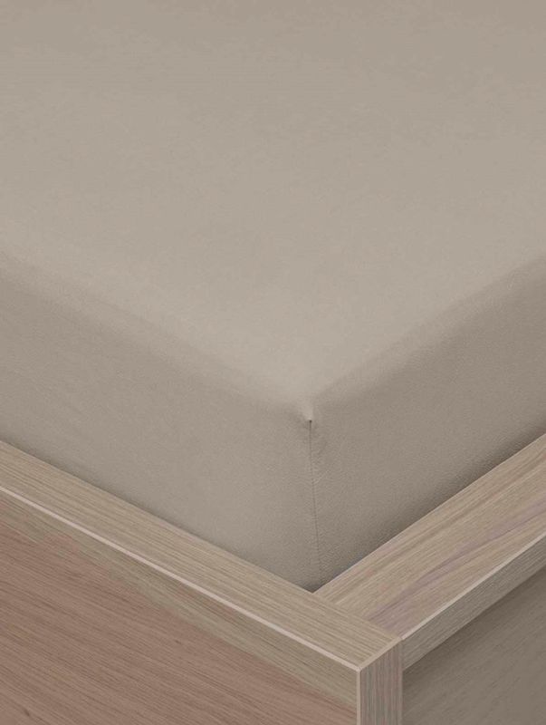 Laken Frøya Beige, Steinvasket bomull, Ekstra fin bomull