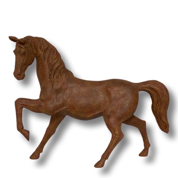 Hest brun polyresin D 16,5 H 46,5 L 37,5 cm