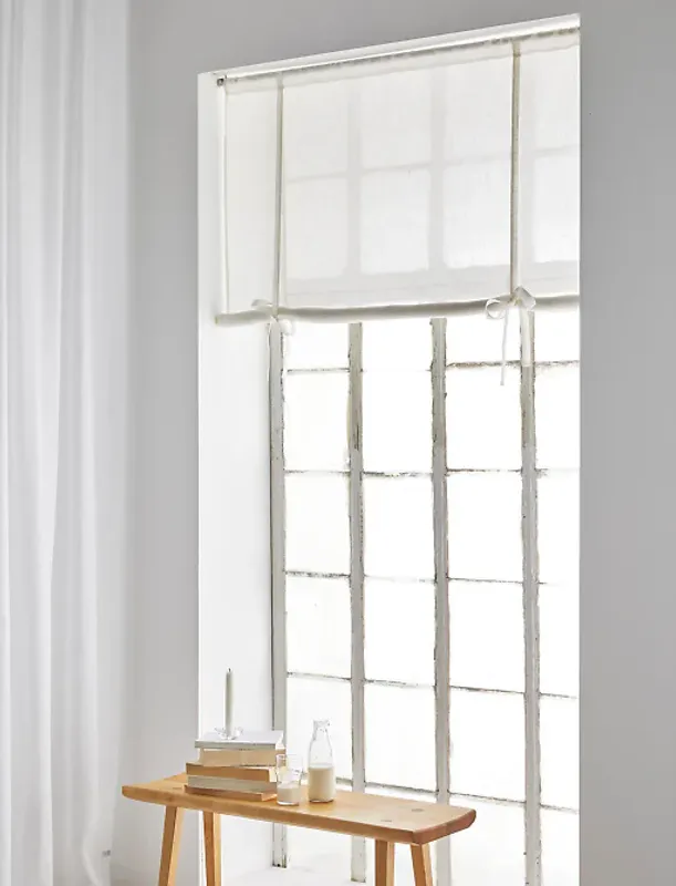 Rollup Dalsland Hvit 90x120 cm 100 % Lin